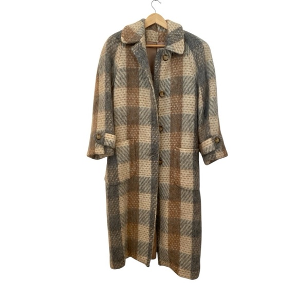 Paul Levy Vintage 80s Mohair Wool Long Coat - Picture 4 of 9